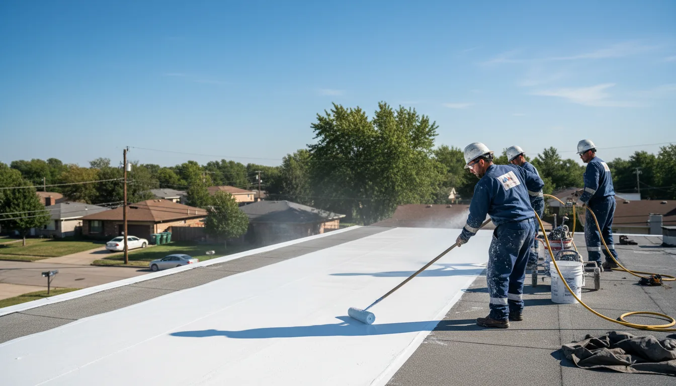 Commercial roof coating in Adams, ND near me